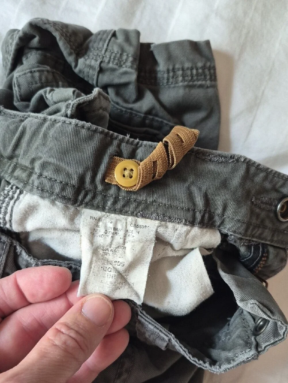 Lee Boy's Olive Green Cargo Shorts